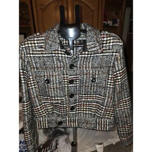 Free People Slouchy Eisenhower Jacket. Plaid Combo, Army,Cottagecore, Lagonlook,